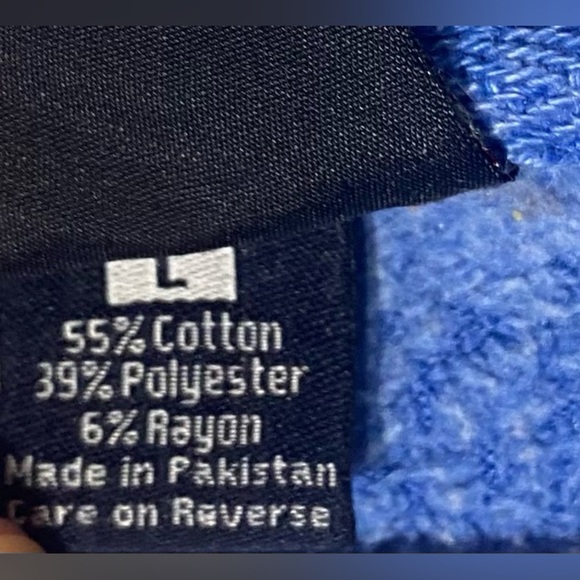 J America Hoodie Sweatshirt Size Large Blue Pocket Life is Better in a Camper - Picture 3 of 7